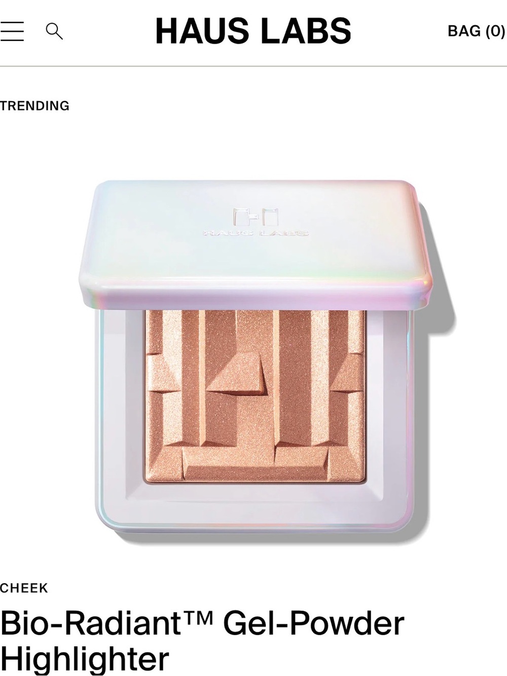 Haus Labs By Lady Gaga Bio-Radiant™ Gel-Powder Highlighter — Peach Quartz